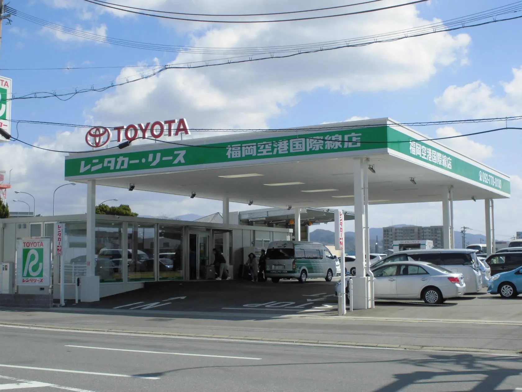 หน้าบริษัท เช่ารถญี่ปุ่น ของ toyota Rent a Car