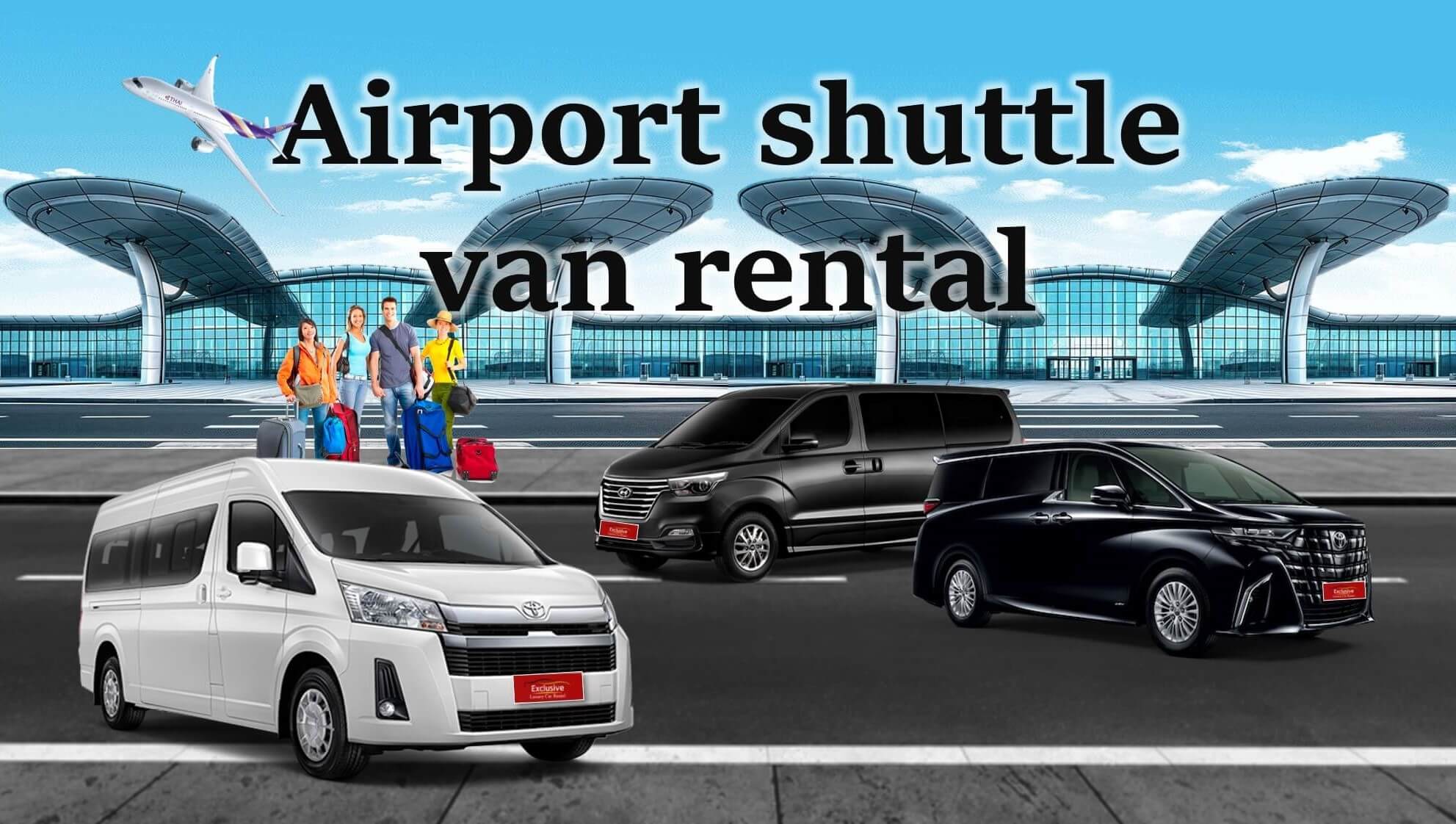 Airport shuttle van rental service