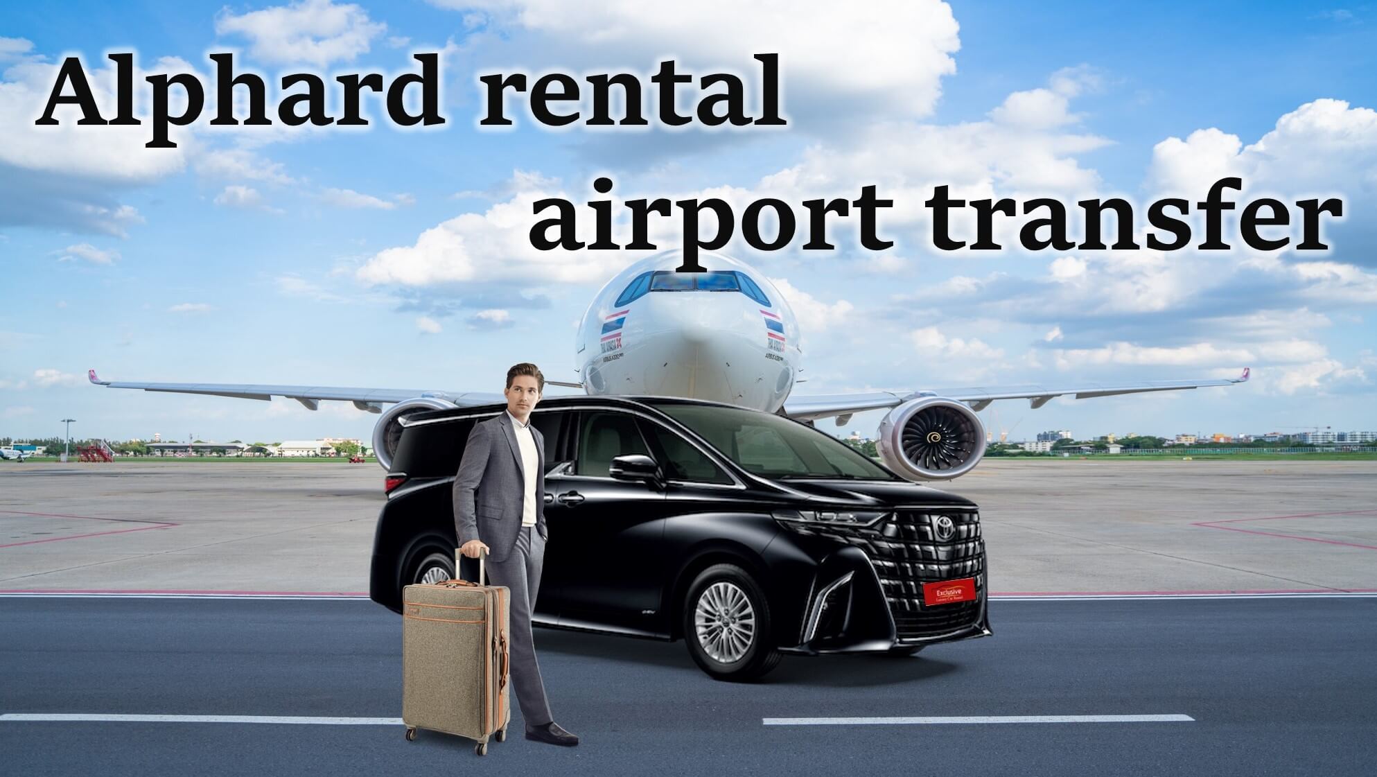 Rent an Alphard and transfer to the airport