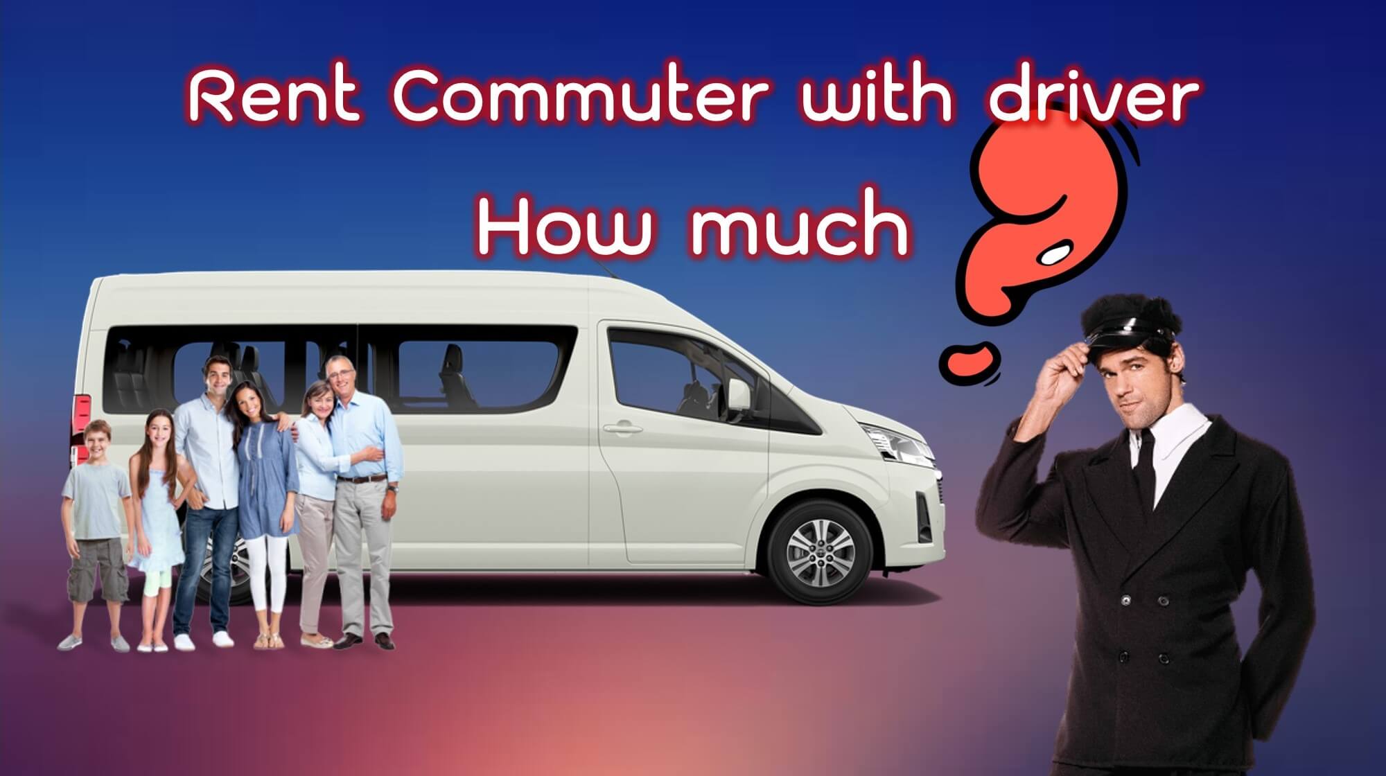 Rent a Commuter Van with Driver