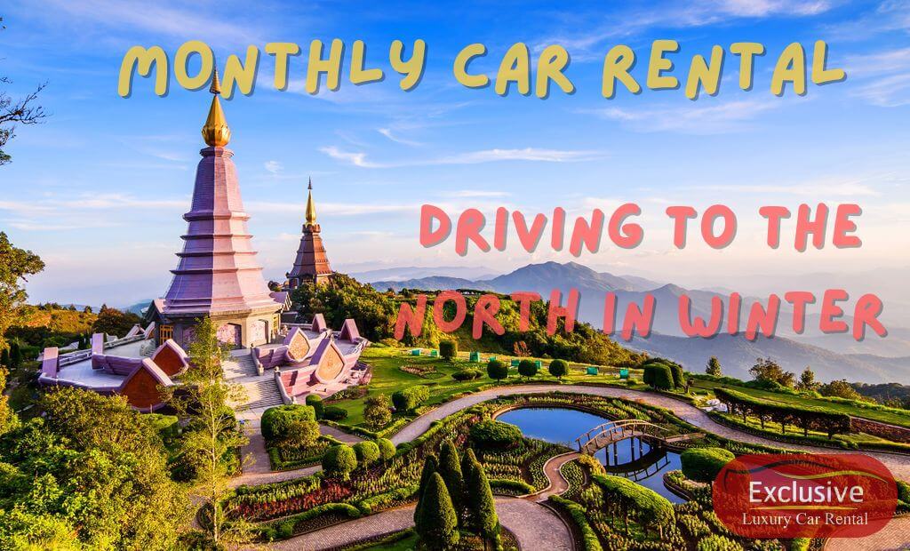 Monthly car rental to drive around the North in winter