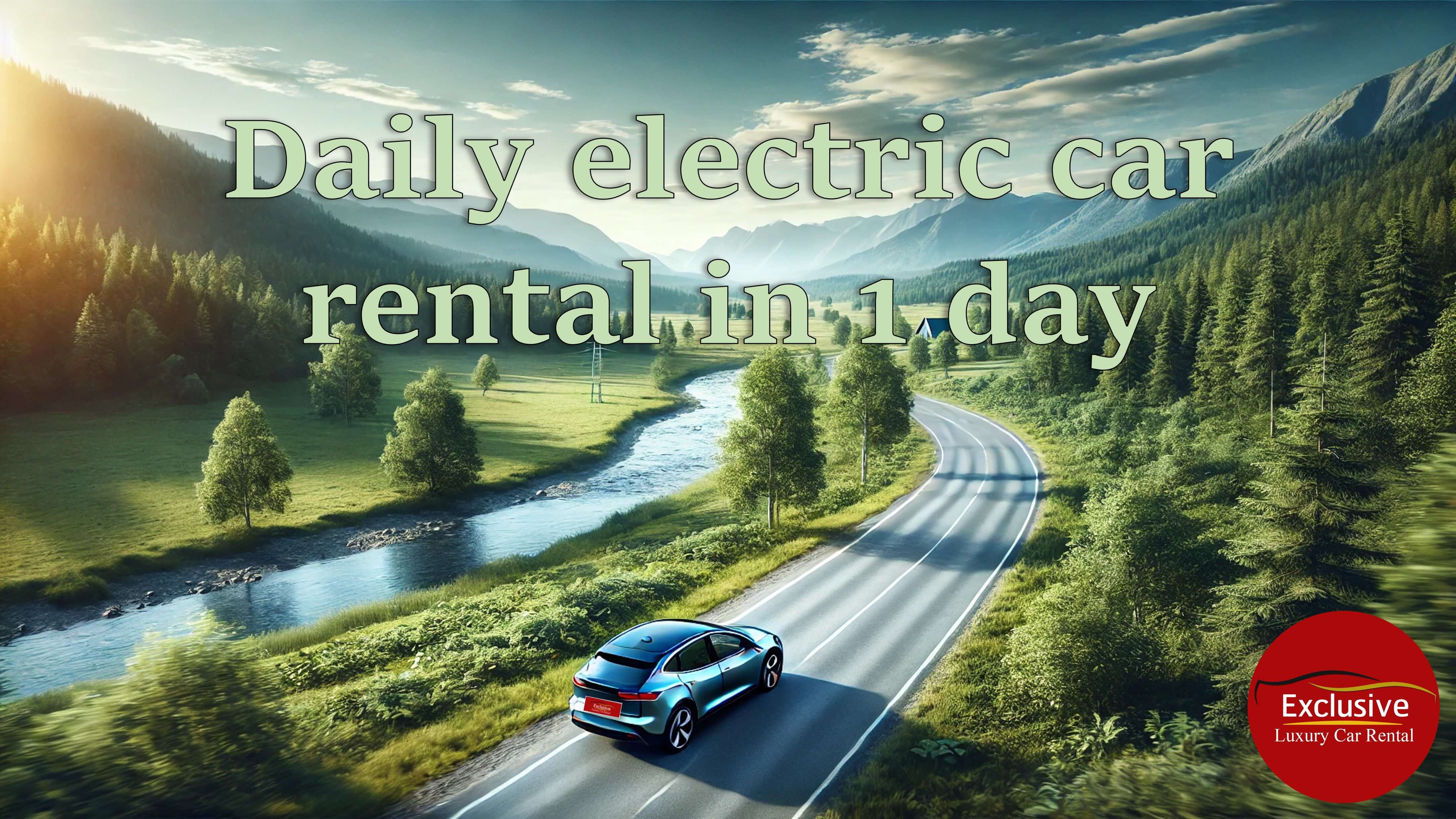 Daily electric car rental Where can you go in 1 day ?