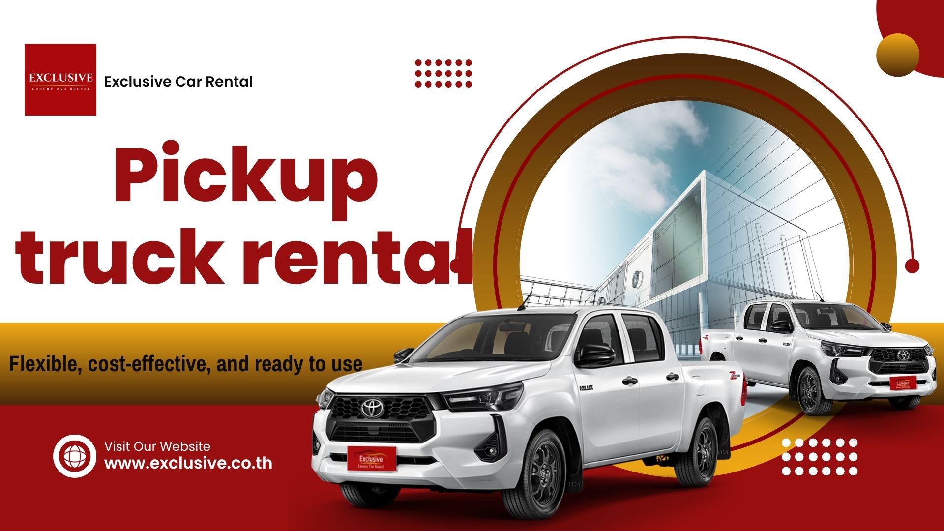 Pickup truck rental in Bangkok