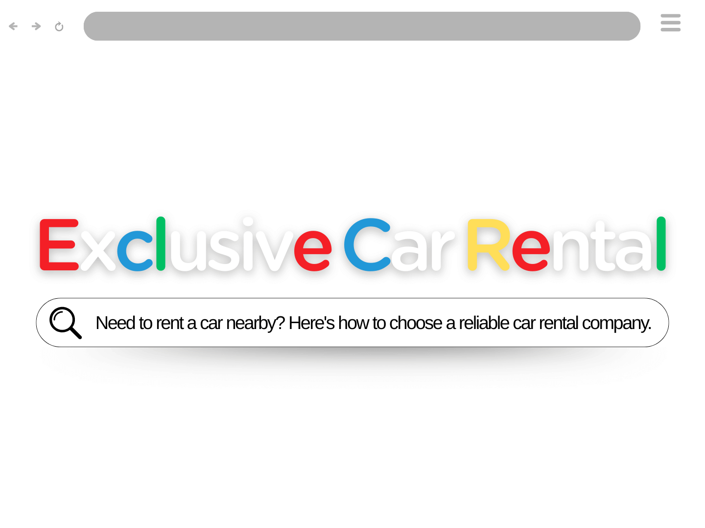 Need to rent a car nearby? Here{apos}s how to choose a reliable car rental company.