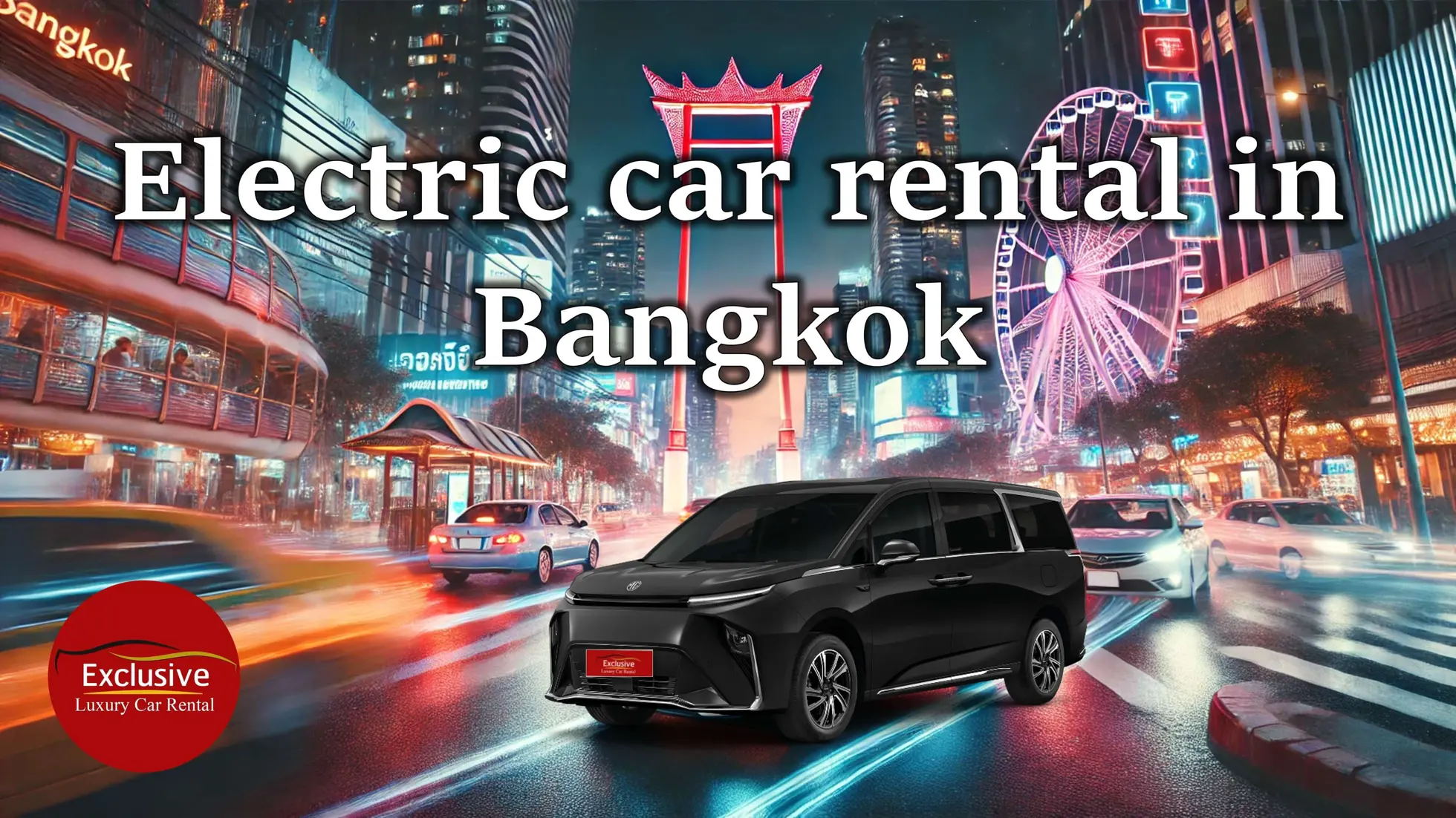 Electric car rental in Bangkok environmentally friendly.