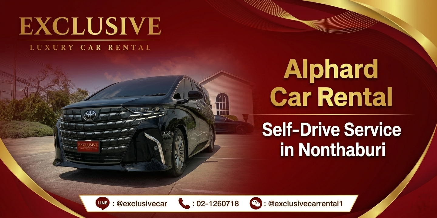 Alphard car rental service in Nonthaburi. How much does it cost to rent an Alphard in Nonthaburi?