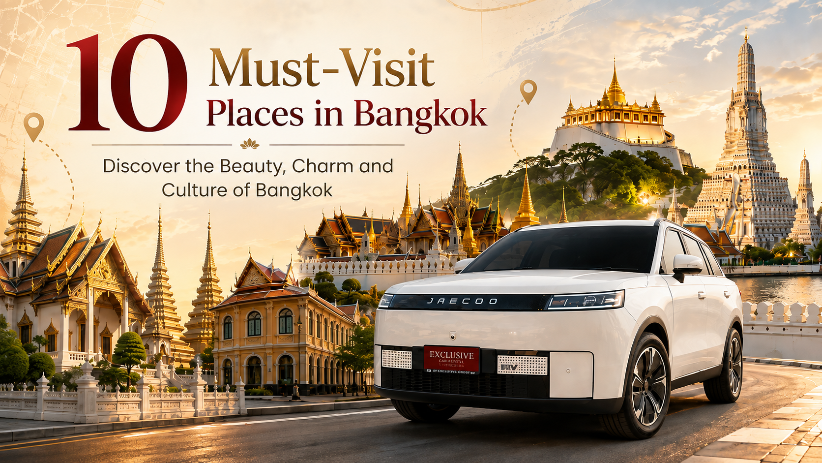 10 Interesting Temples in Bangkok{sbquo} Along with a Guide to Using a Car for Visiting These Temples and Historical Sites.