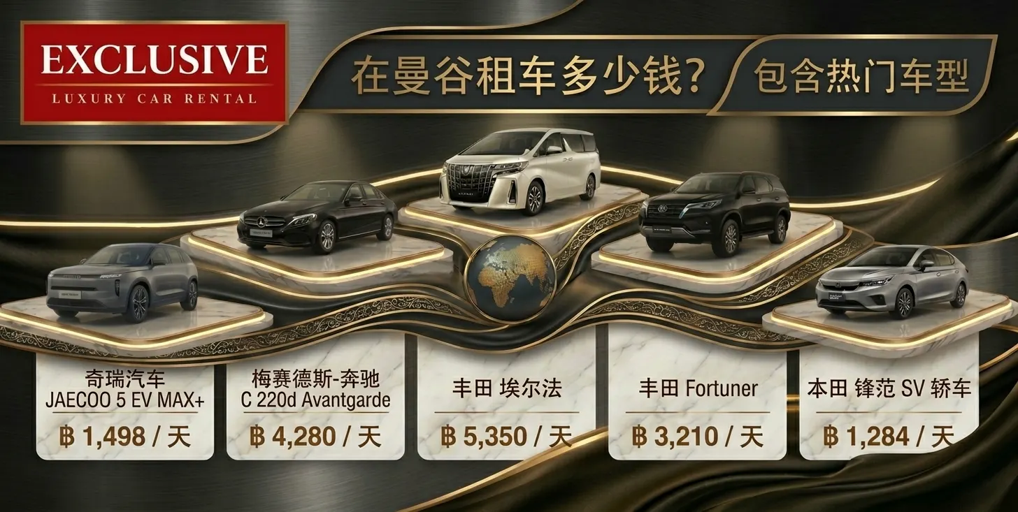 曼谷租车多少钱？热门车型价格比较及选车指南