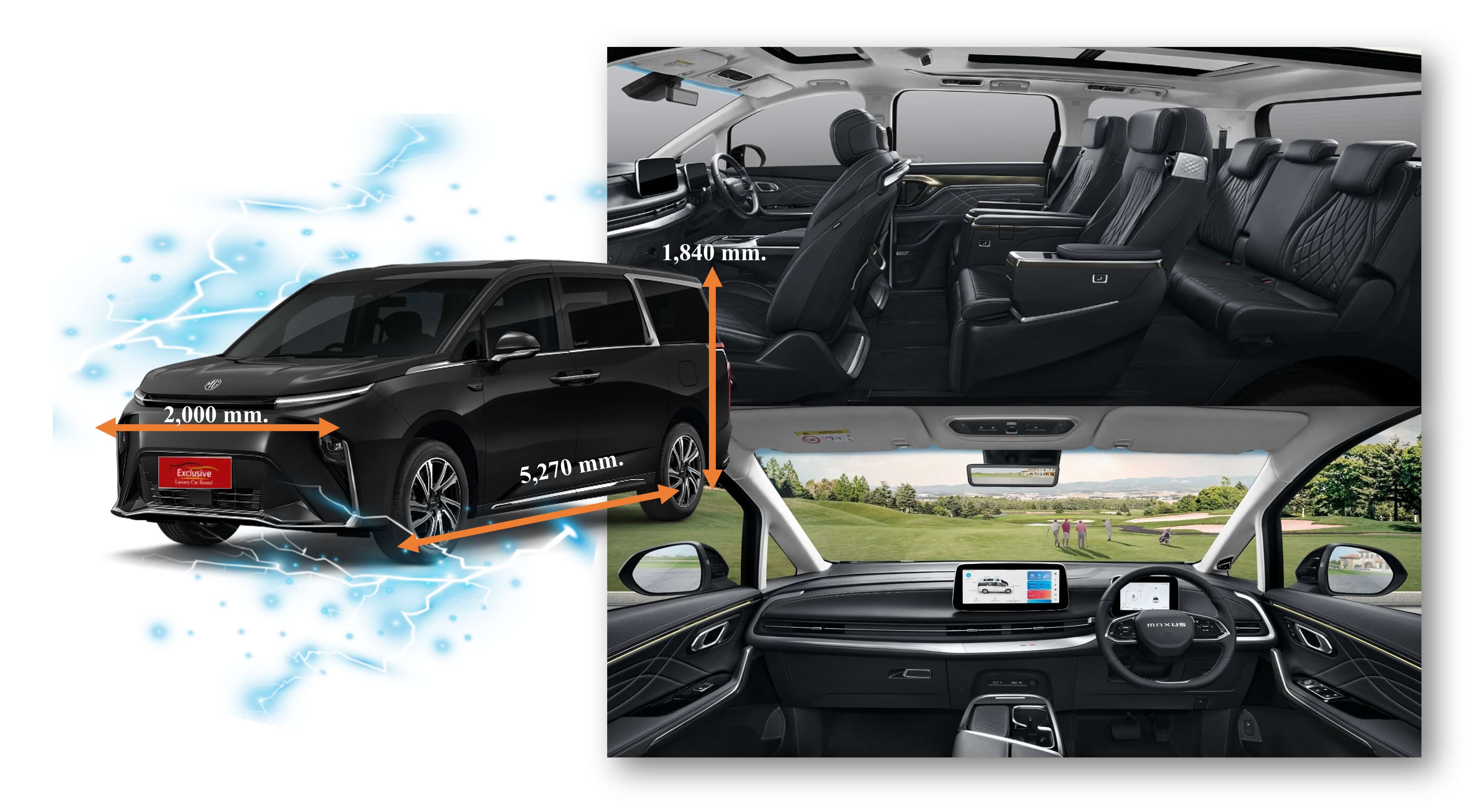 在廊曼机场租一辆 EV MG Maxus 9 货车