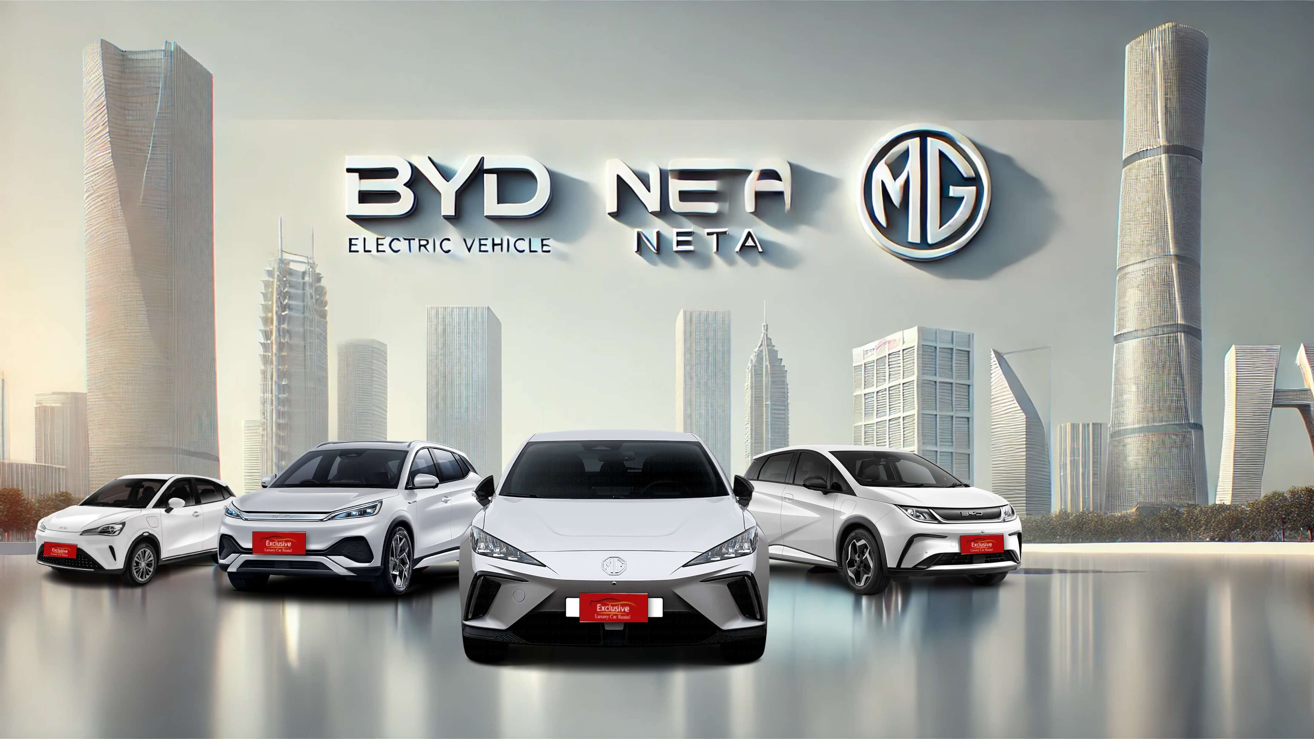 Compare the features of popular electric car rentals