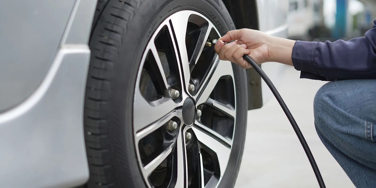 Check Tire Condition, Air Pressure, and Treads