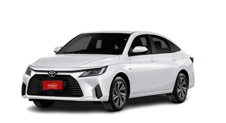 รถรุ่น Toyota yaris ativ เช่ารถรายเดือน จากบริษัท Exclusive car Rental